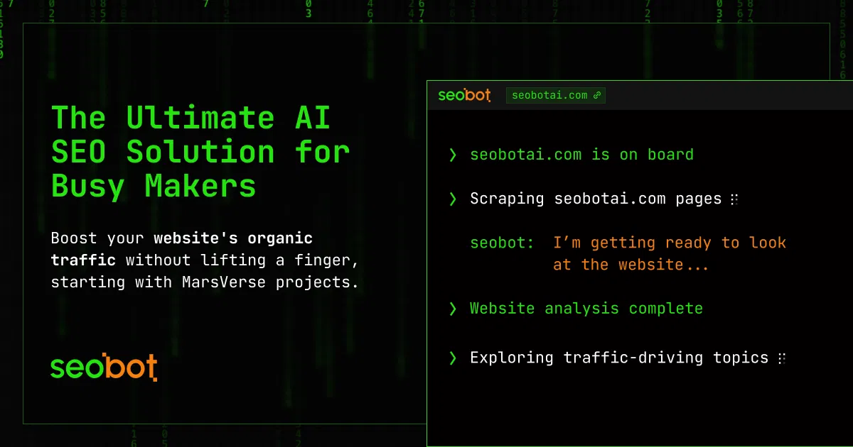 Screenshot of a SEObot issue
